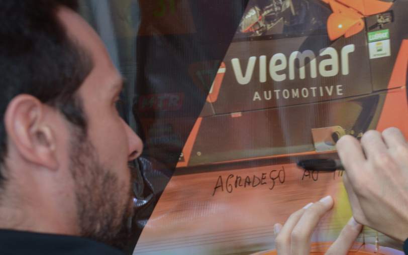 Márcio Campos em visita a Viemar