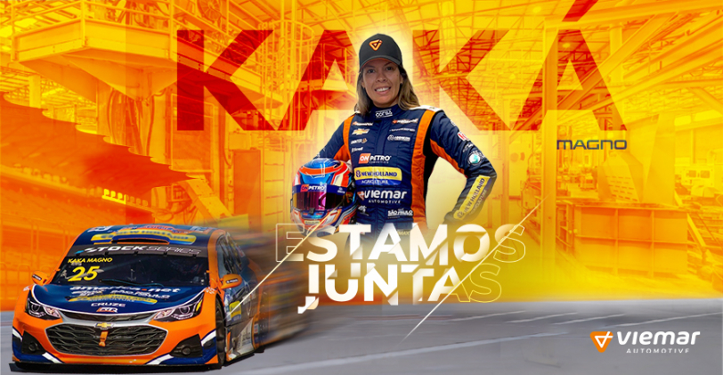 Viemar é nova patrocinadora da piloto Kaká Magno da Stock Car Series