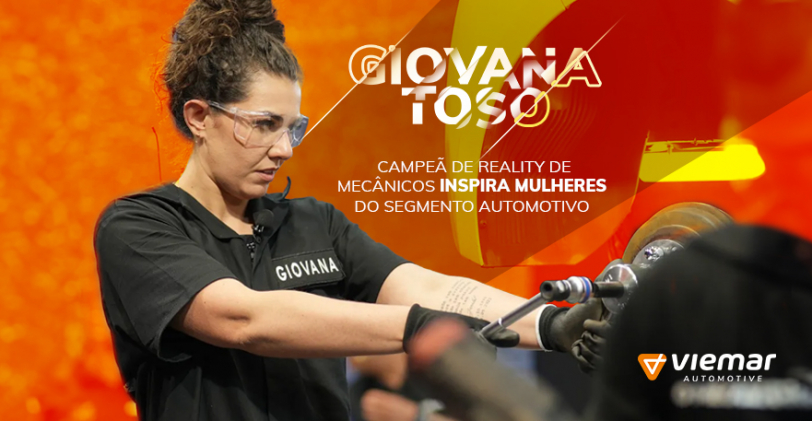 CAMPEÃ DE REALITY DE MECÂNICOS, GIOVANA TOSO INSPIRA MULHERES DO SEGMENTO AUTOMOTIVO
